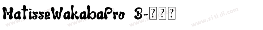 MatisseWakabaPro B字体转换